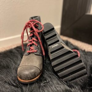 Sorel wedge boots